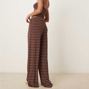 ASOS DESIGN Wide Leg Striped Pants